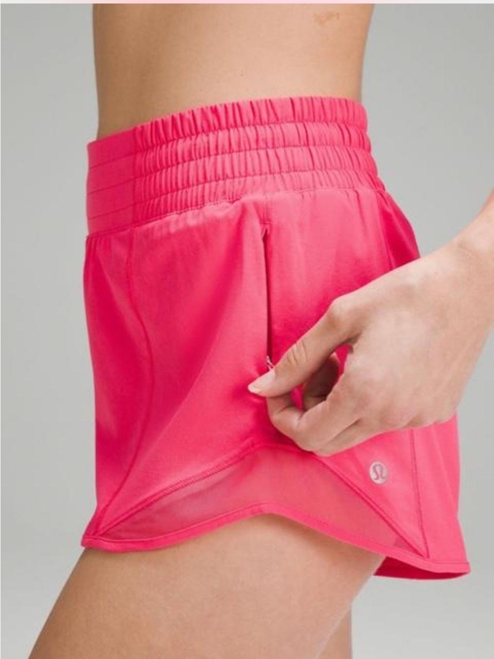 lululemon athletica Hot Pink Athletic Shorts with Built-In Liner